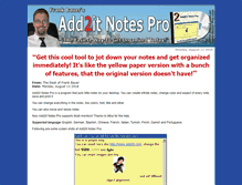 Tablet Screenshot of notes-pro.com